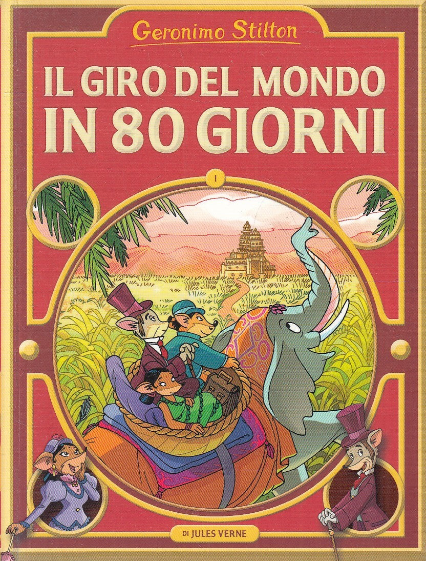LN2- GERONIMO STILTON GIRO DEL MONDO IN 80 GIORNI DI VERNE - PIEMME - B - JXS254
