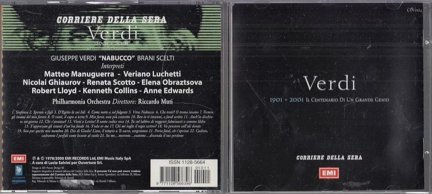 MCD- CD VERDI NABUCCO BRANI SCELTI MUTI EMI CORRIERE SERA - ZCD14