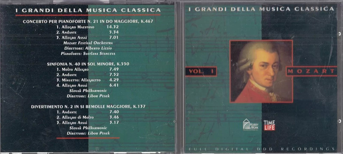 MCD- CD MOZART VOL I K467 K550 K137 HOBBY&WORK - ZCD8