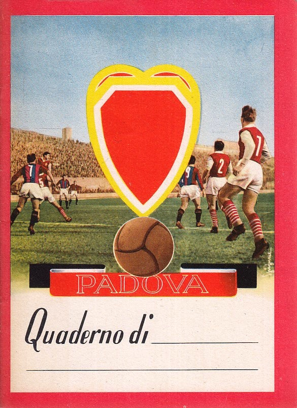 LZ- QUADERNO - SQUADRA CALCIO PADOVA - CARTIERE BINDA - NON SCRITTO -  ZFS149