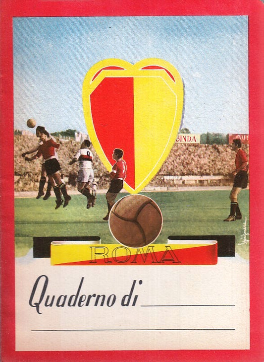 LZ- QUADERNO - SQUADRA CALCIO ROMA - CARTIERE BINDA - NON SCRITTO -  ZFS149