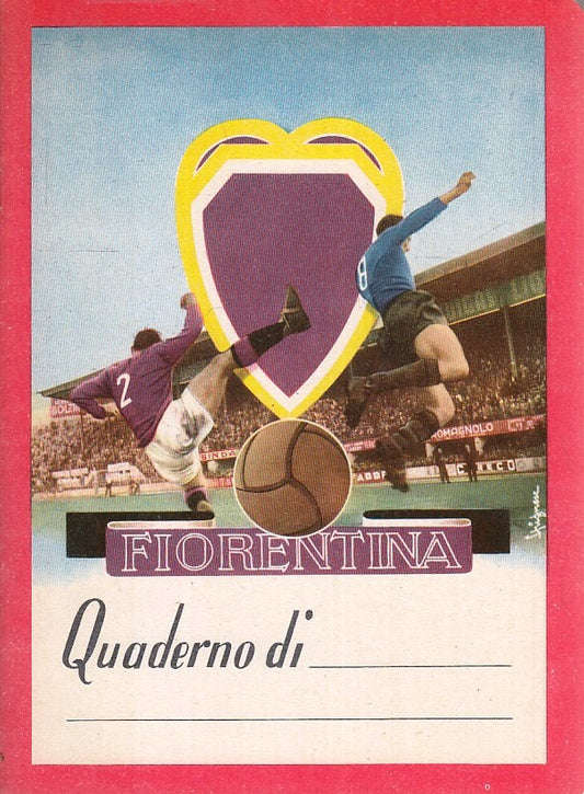 LZ- QUADERNO - SQUADRA CALCIO FIORENTINA - CARTIERE BINDA - NON SCRITTO - ZFS149