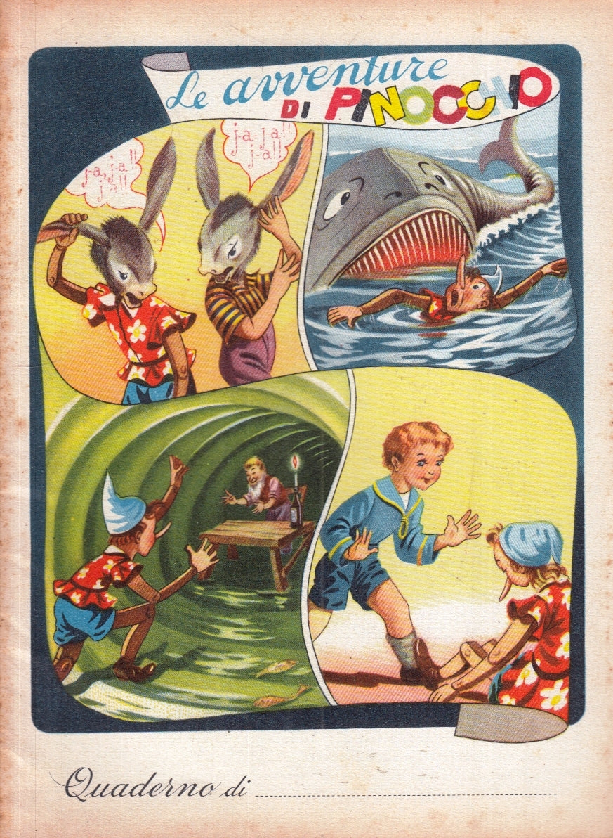 FZ- QUADERNO LE AVVENTURE DI PINOCCHIO - QUADRETTI NON SCRITTO - ZFS1