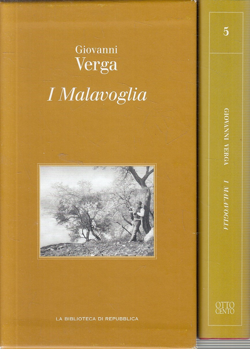 BIBLIOTECA REPUBBLICA OTTOCENTO 5 GIOVANNI VERGA I MALAVOGLIA - CS - JXS288