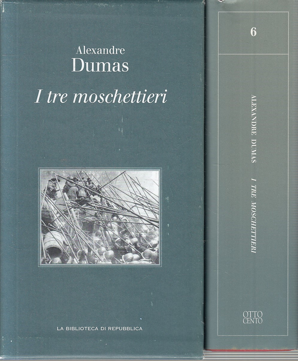 Biblioteca Repubblica Ottocento 6 I tre Moschettieri - Dumas - cofanetto- JXS289
