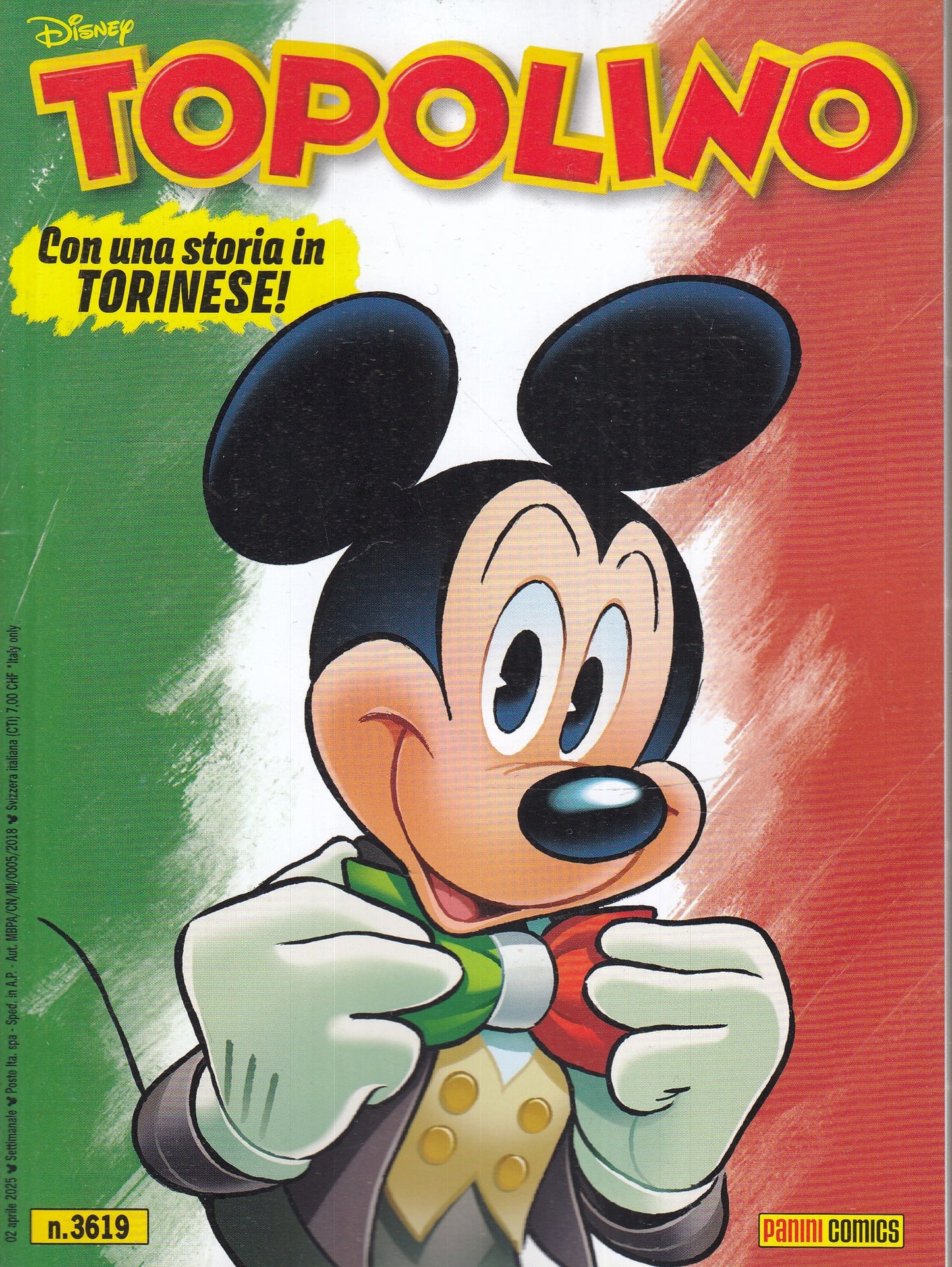 FD- TOPOLINO 3608 3619 STORIA IN DIALETTO 8 ALBI - PANINI DISNEY - 2025 - B- D25