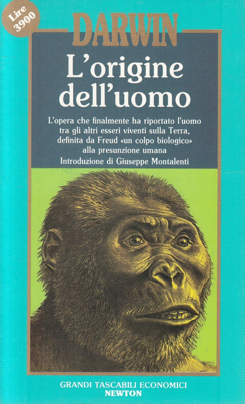 LN2- L'ORIGINE DELL'UOMO - DARWIN - GRANDI TASCABILI ECONOMICI NEWTON - JXS299