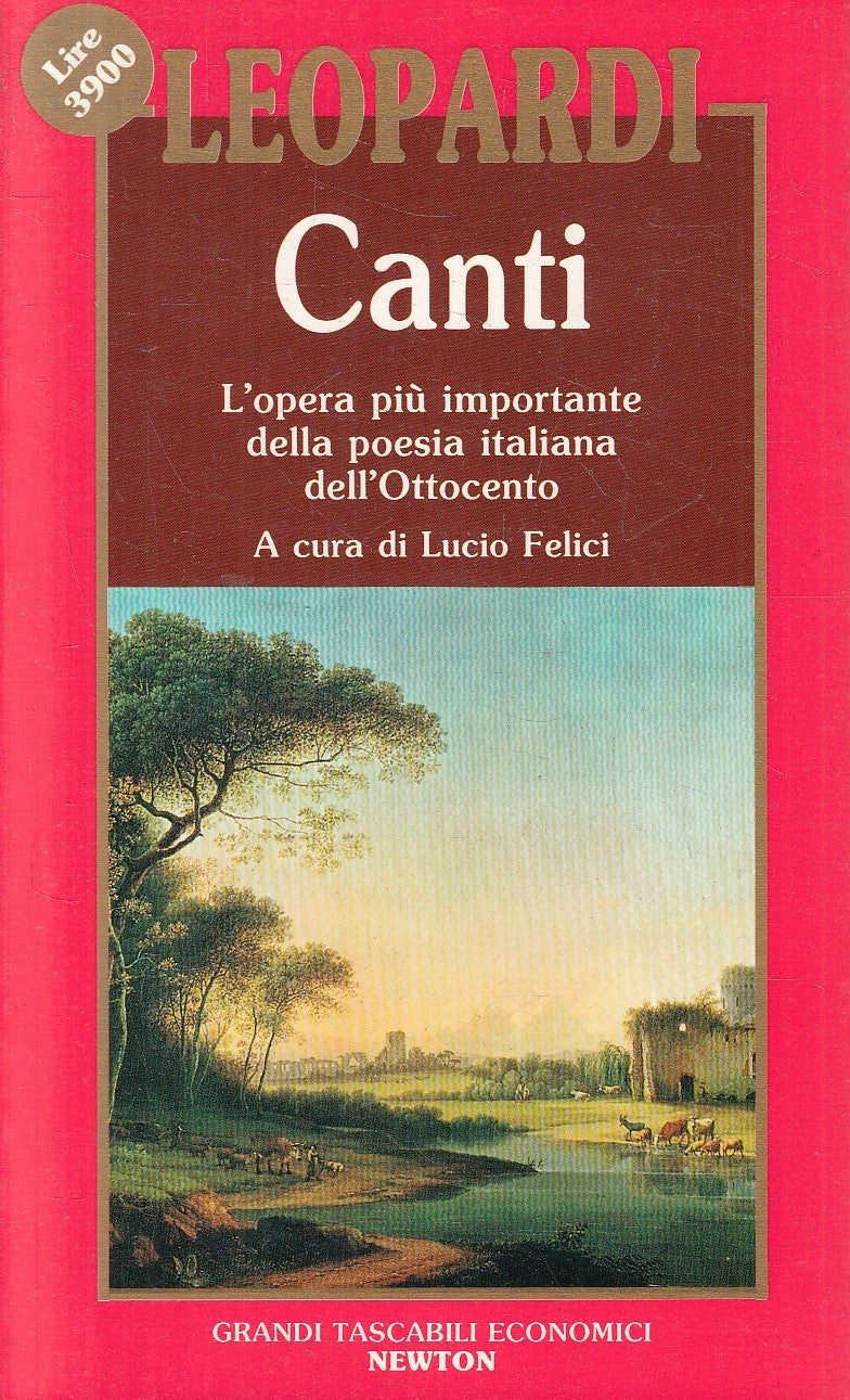 CANTI - LEOPARDI - GRANDI TASCABILI ECONOMICI NEWTON - JXS258