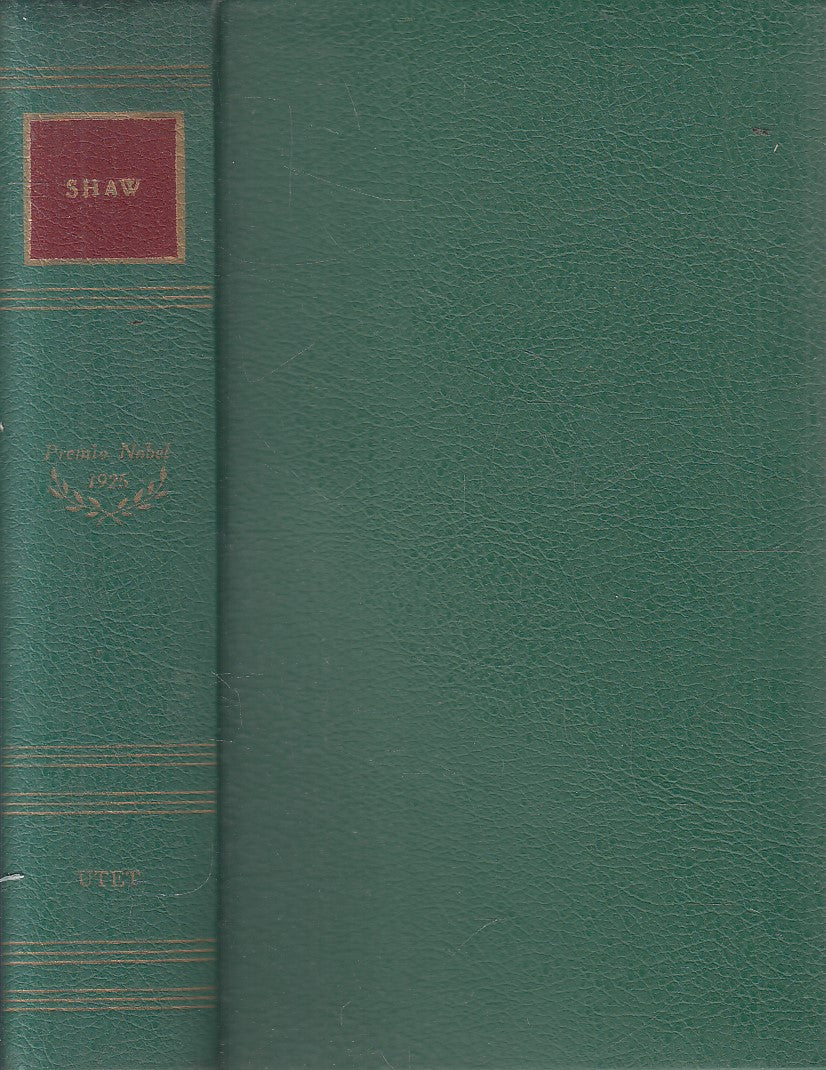 PREMIO NOBEL 1925 BERNARD SHAW - SENZA ACETATO - UTET - JXS319