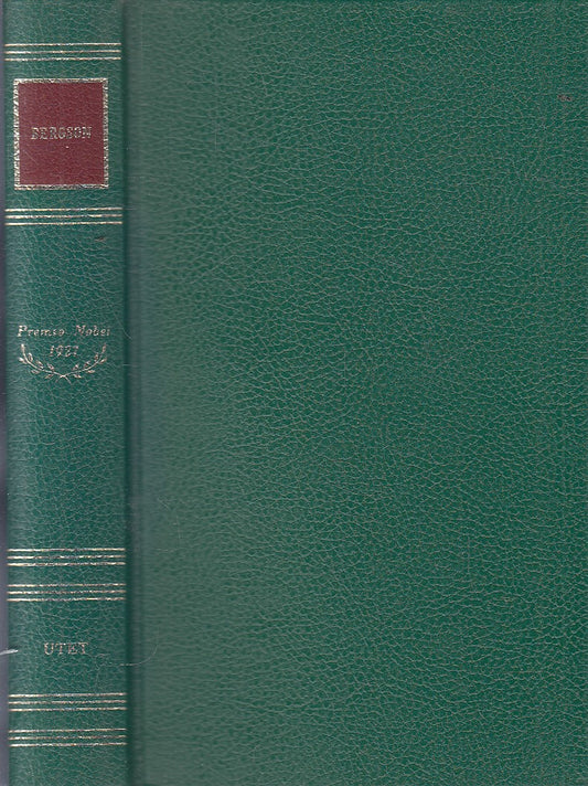 LN2- PREMIO NOBEL 1927 BERGSON - SENZA ACETATO - UTET - JXS319