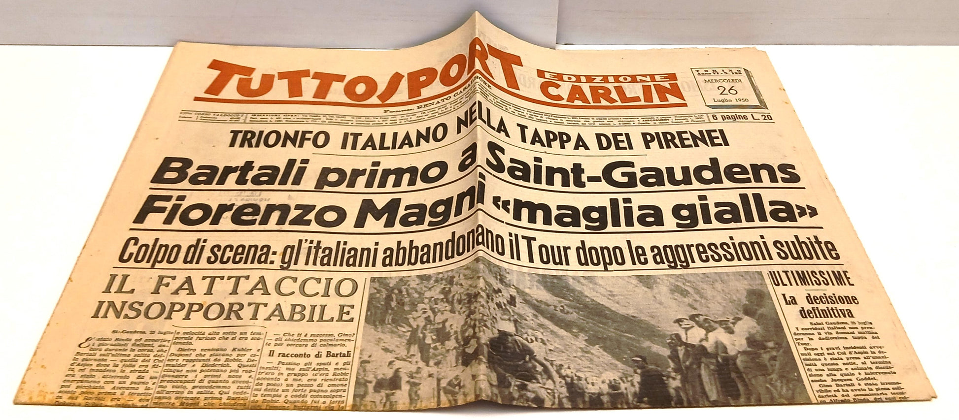 LC- BLOCCO TUTTOSPORT 115/129 15 NUMERI SUL TOUR DE FRANCE --- 1950- S - YFS983