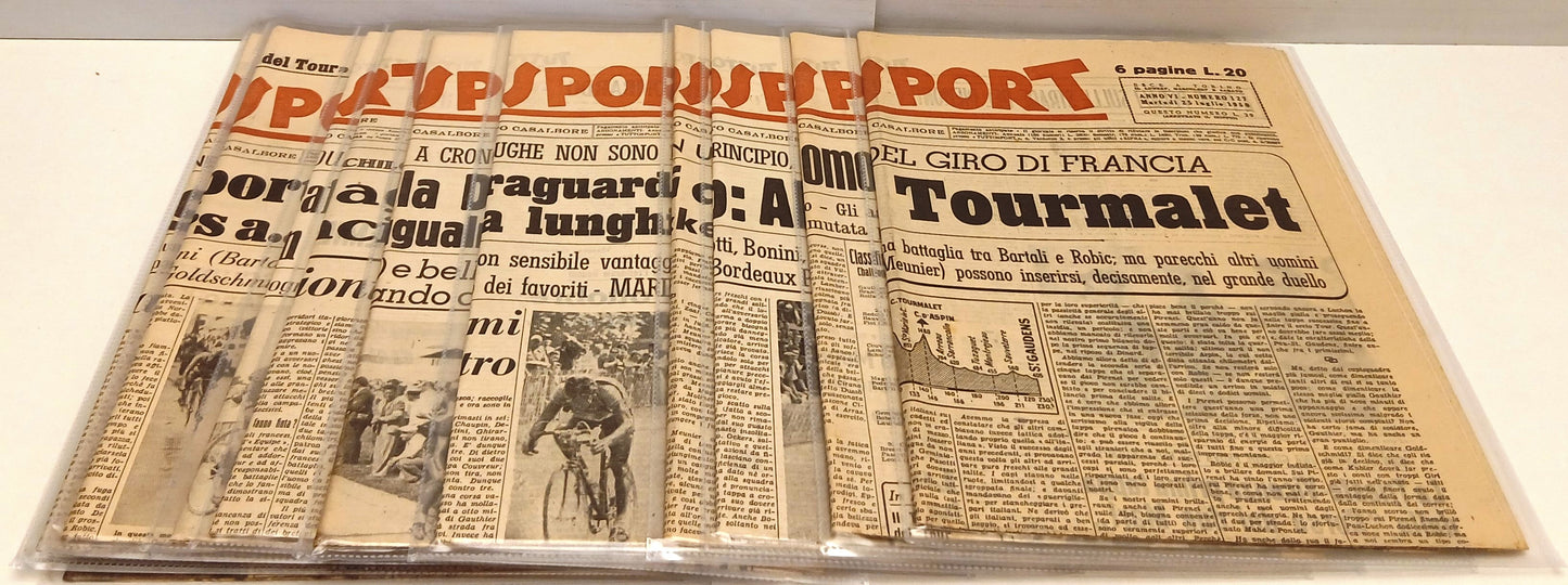 LC- BLOCCO TUTTOSPORT 115/129 15 NUMERI SUL TOUR DE FRANCE --- 1950- S - YFS983