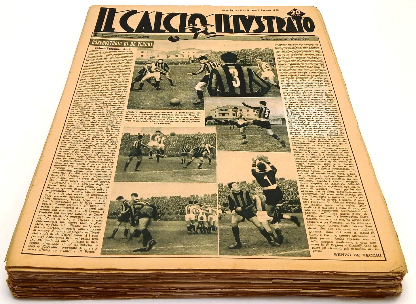 LR- RIVISTA CALCIO ILLUSTRATO 1/55 1948 ANNATA COMPLETA ----- 1948 - S - YFS983