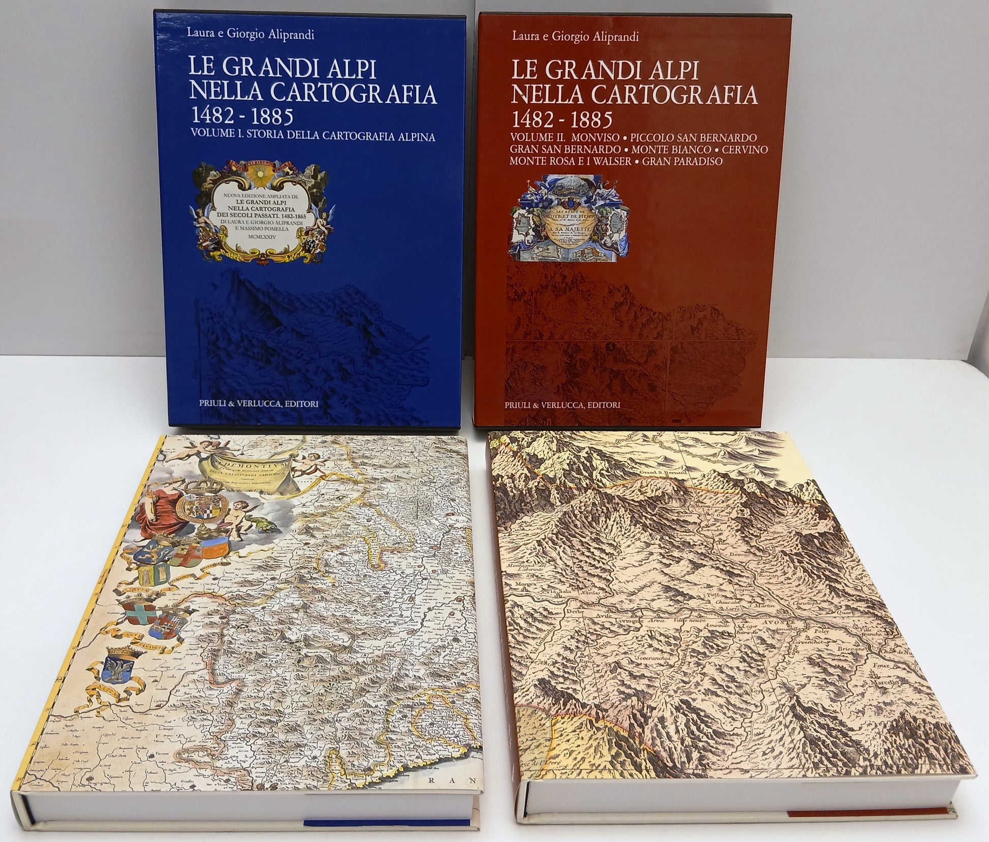 LS- LE GRANDI ALPI NELLA CARTOGRAFIA 2 VOLUMI - ALIPRANDI ---- 2005 - CS- YFS826