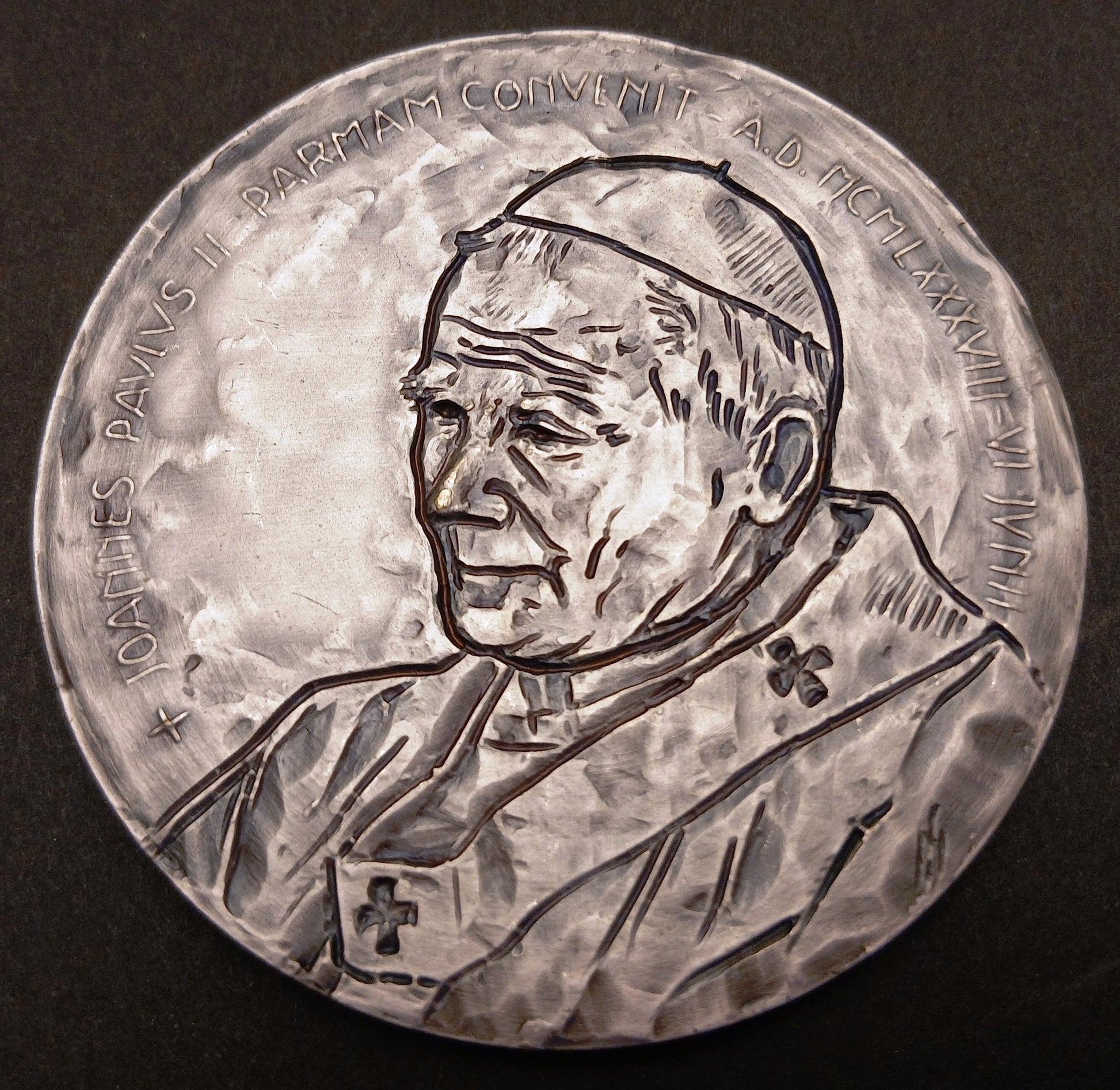 CB- MEDAGLIA JOANNES PAULUS II PARMAM CONVENIT AD MCMLXXXVIII VI JUNII - GTTS69