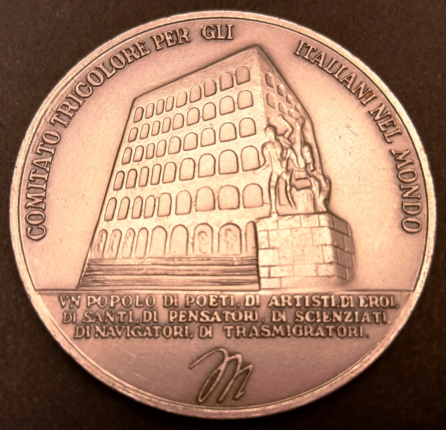 CB- MEDAGLIA CENTENARIO DI BENITO MUSSOLINI 1883-1983 COMITATO TRICOLORE GTTS67