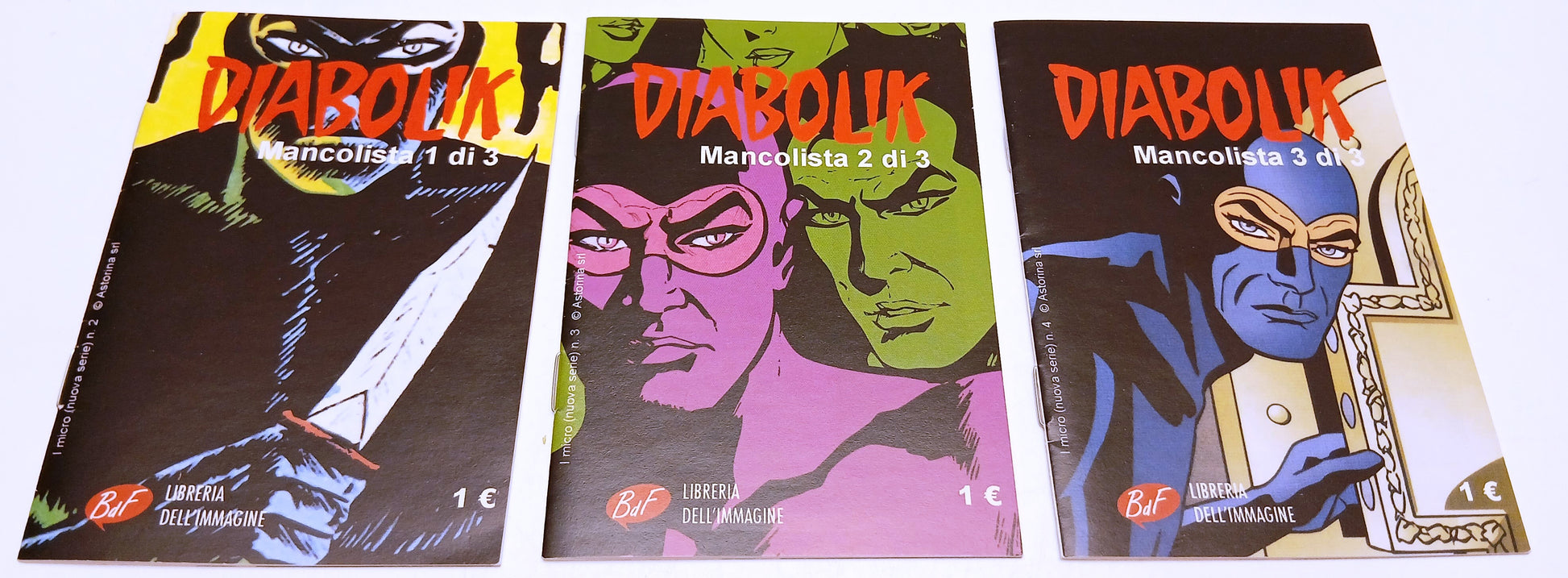 FZ- DIABOLIK - Mancolista 1 di 3 2 di 3 3 di 3 - LIBRERIA DELL'IMMAGINE - RVSz3