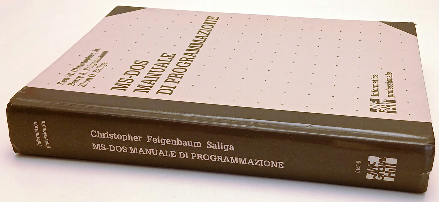 LZ- MS-DOS MANUALE DI PROGRAMMAZIONE-- McGRAW HILL- INFORMATICA-- 1990- C- ZFS16