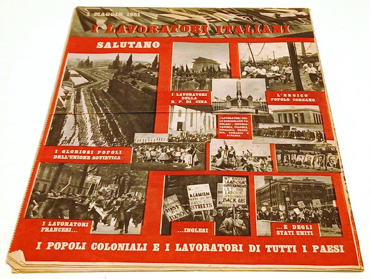 LR- RIVISTA LAVORO ANNO IV N.18 5 MAGGIO 1951 - VIVA IL 1° MAGGIO - RVSh49