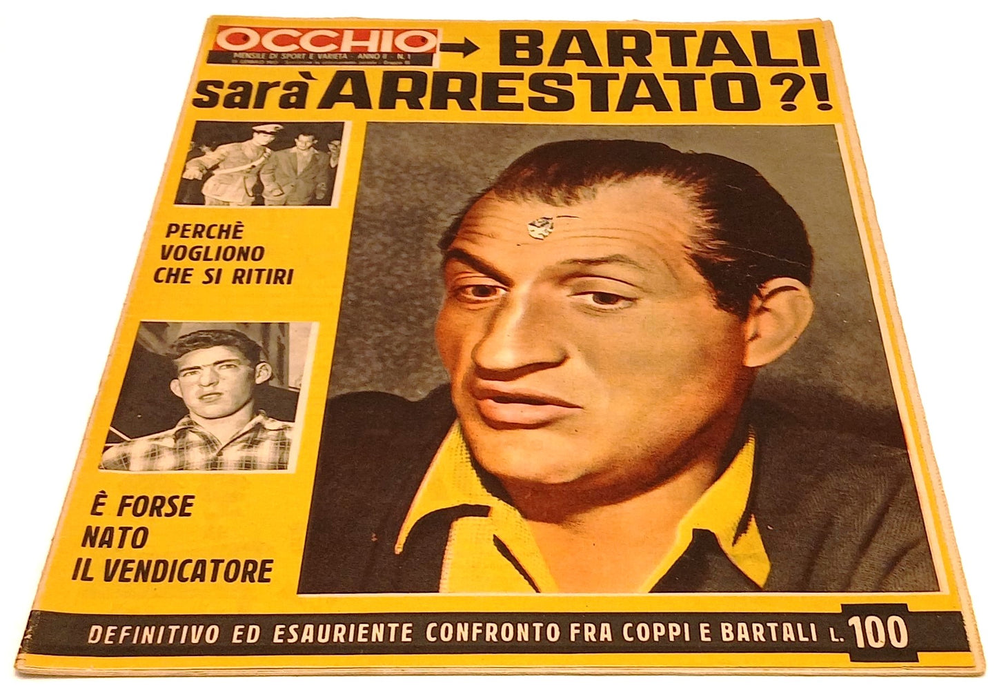 LR- RIVISTA OCCHIO SPORT E VARIETA' ANNO II N.1 1955 BARTALI ARRESTATO? - RVSh53