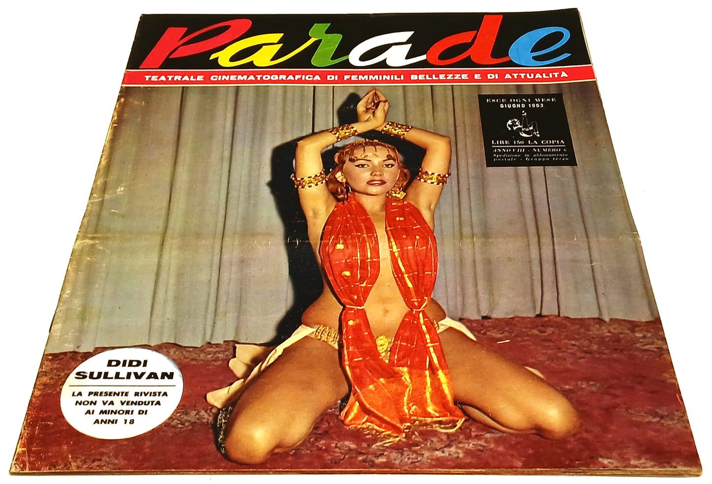 LX- RIVISTA PARADE ANNO VIII N.6 GIUGNO 1963 DIDI SULLIVAN - RVSh56
