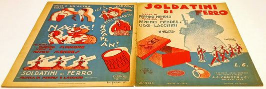 CV- SPARTITO SOLDATINI DI FERRO - versi PEPPINO MENDES musica LACCHINI - RVSh70