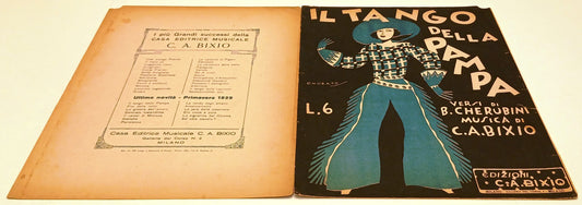 CV- SPARTITO IL TANGO DELLA PAMPA - versi CHERUBINI musica C.A. BIXIO - RVSh73