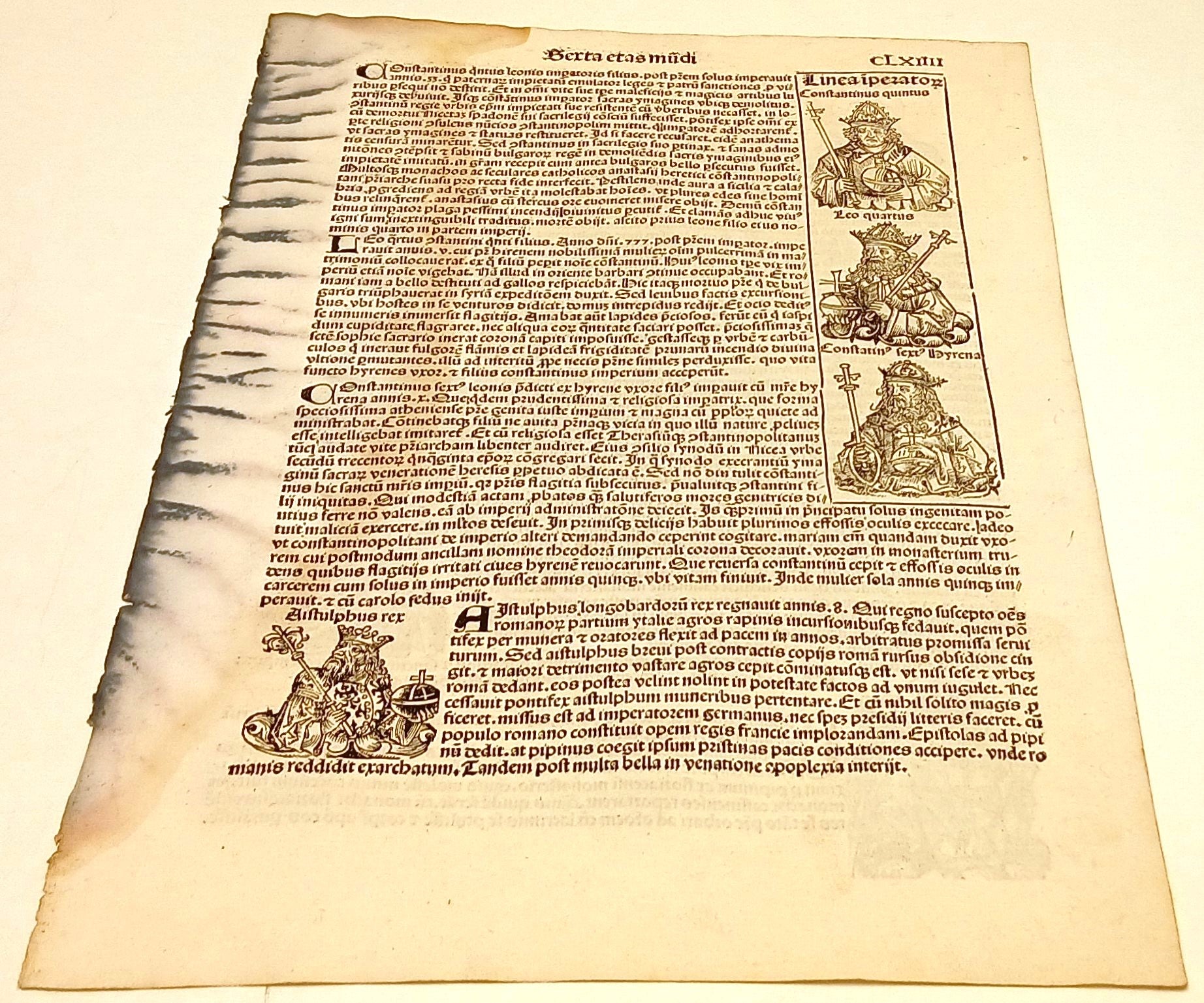 CV- CRONACHE DI NORIMBERGA Liber Chronicarum Schedel 1493 TAVOLA CLXIIII- RVSa23