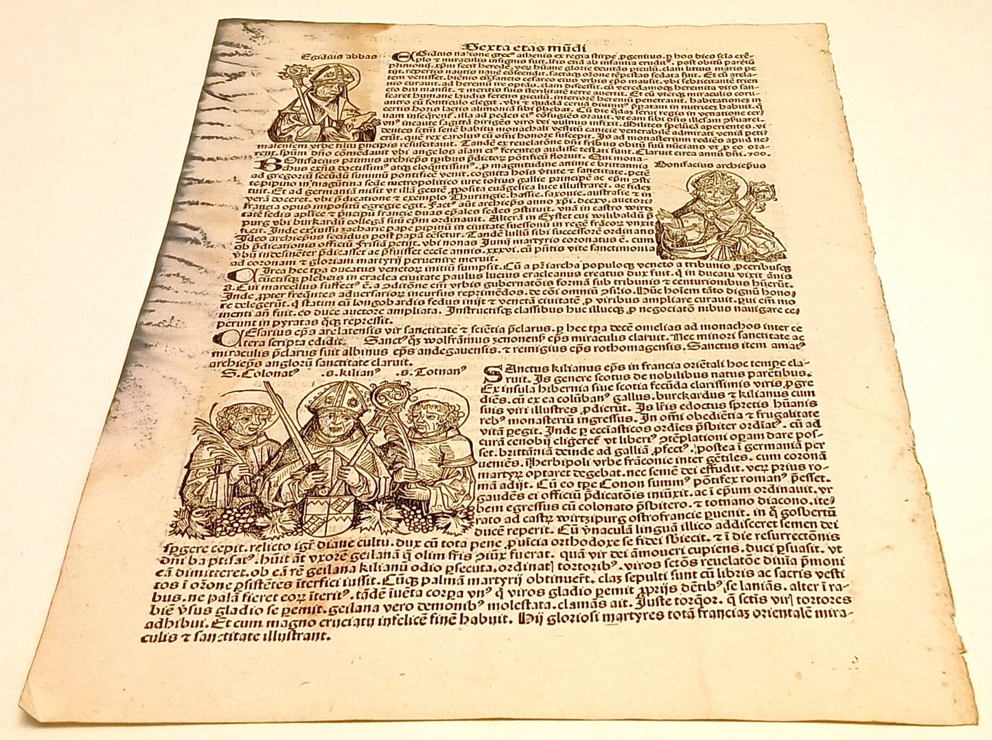 CV- CRONACHE DI NORIMBERGA Liber Chronicarum Schedel 1493 TAVOLA CLIX - RVSa24