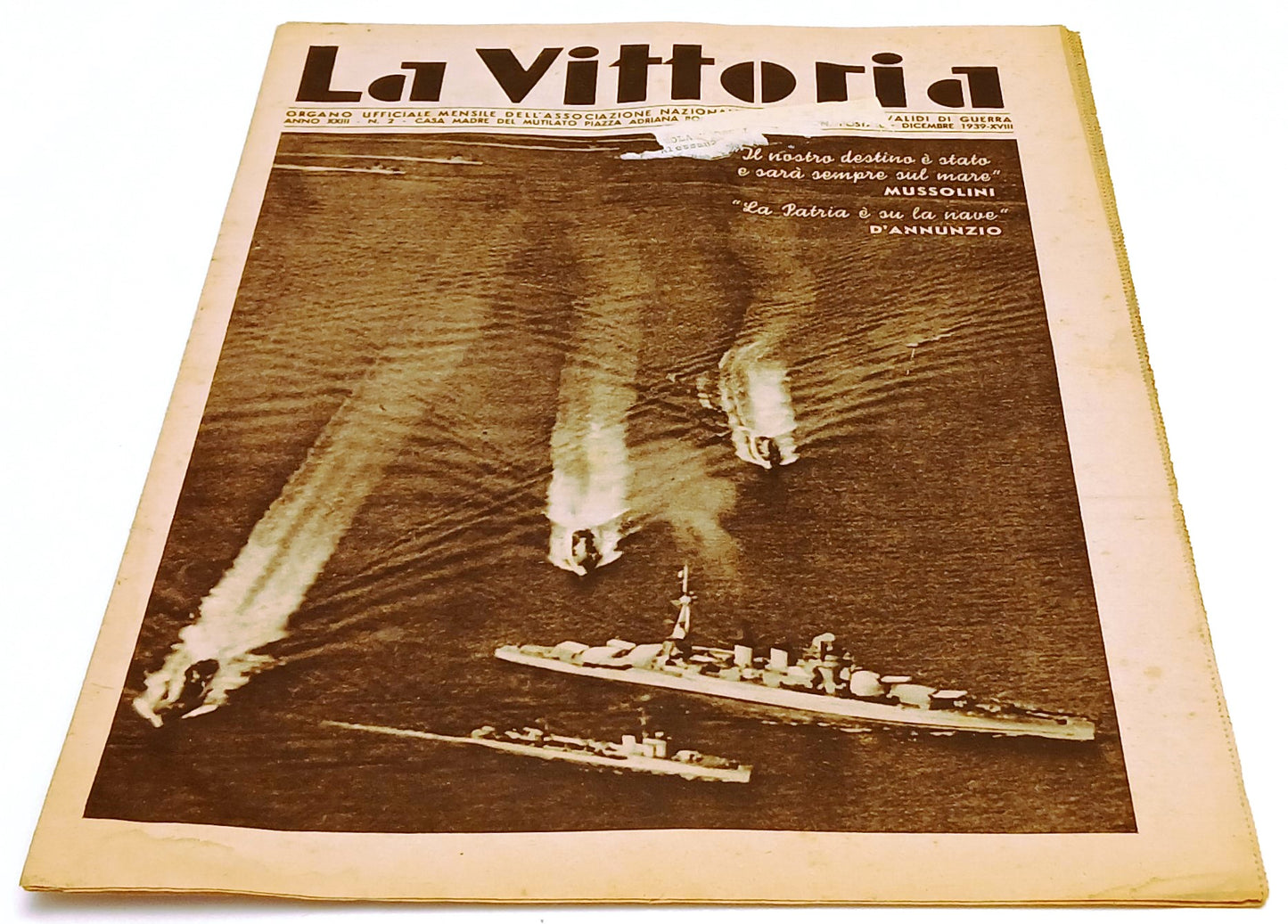 LR- RIVISTA LA VITTORIA ANNO XXIII N.2 DICEMBRE 1939-XVIII - RVSh15