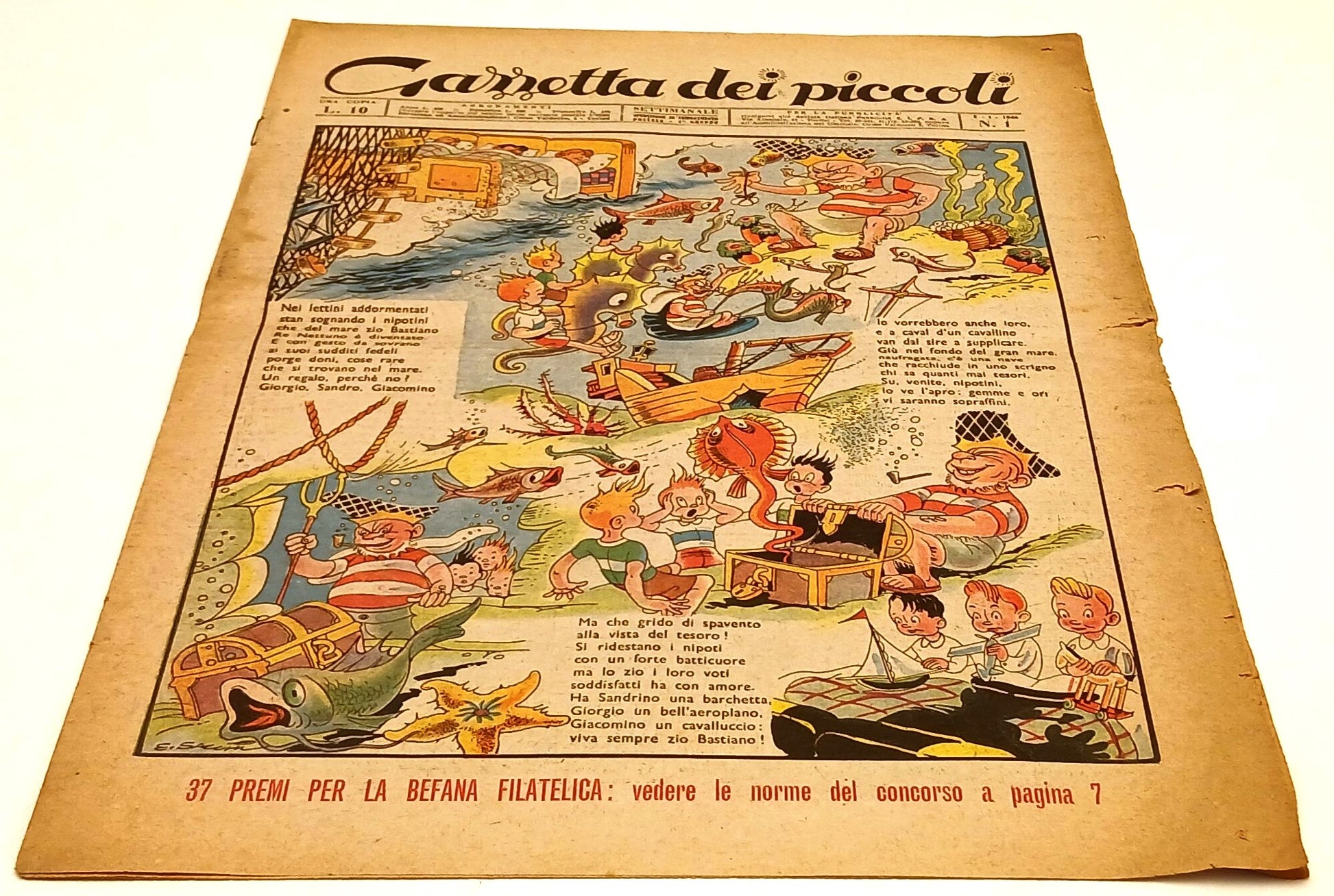 FZ- RIVISTA GAZZETTA DEI PICCOLI N.1 1946 - RVSh2