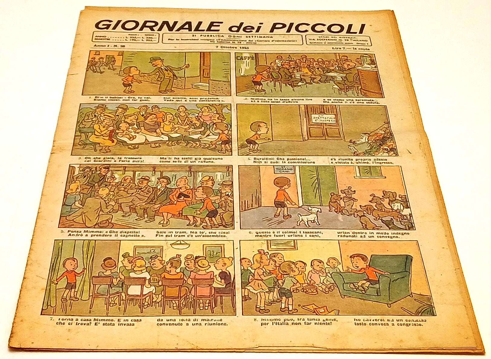 FZ- RIVISTA GIORNALE DEI PICCOLI ANNO I N.20 7 OTTOBRE 1945 - RVSh4