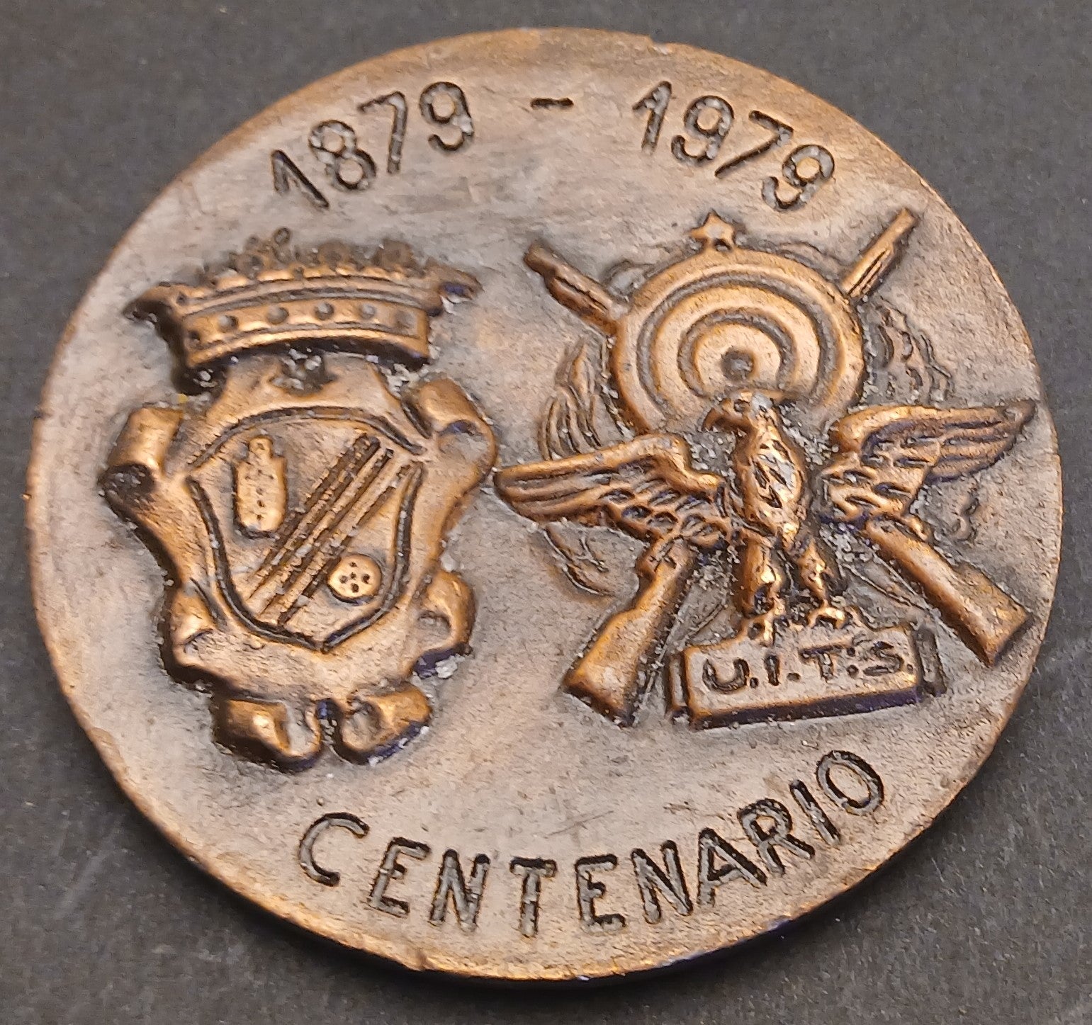 CB- MEDAGLIA TIRO A SEGNO NAZIONALE SEZIONE DI PARMA CENTENARIO 1879-1979 GTTS78