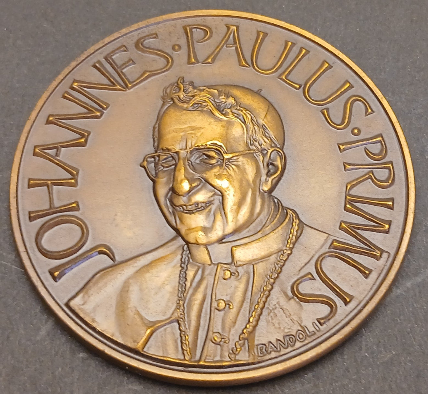 CB- MEDAGLIA JOHANNES PAULUS PRIMUS LA VITA DI ALBINO LUCIANI - GTTS76