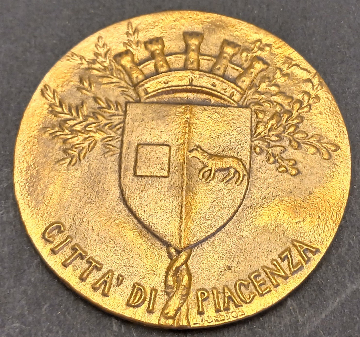 CB- MEDAGLIA PALAZZO GOTICO 1281-1981 CITTA' DI PIACENZA - VEROI - GTTS74