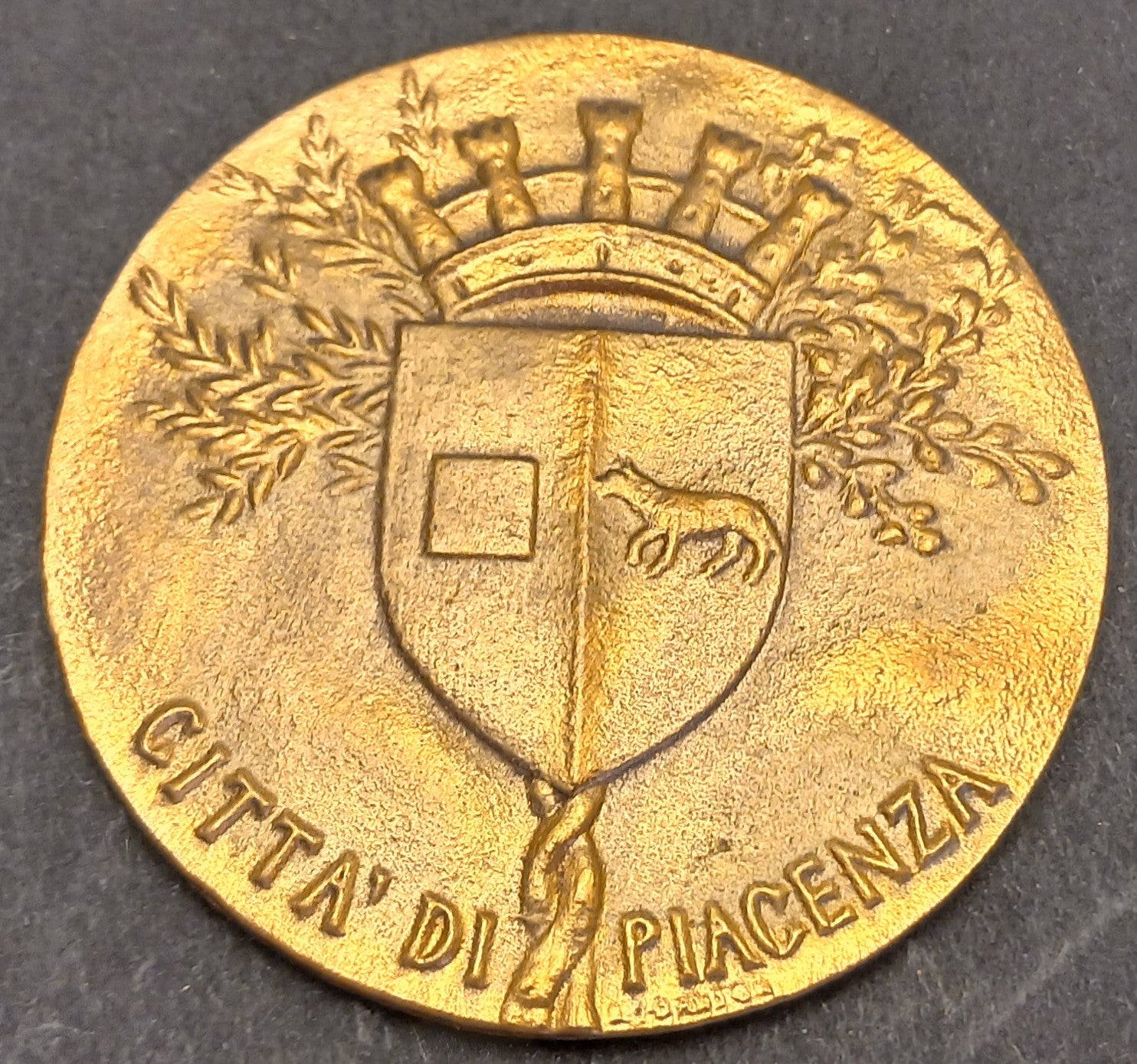 CB- MEDAGLIA PALAZZO GOTICO 1281-1981 CITTA' DI PIACENZA - VEROI - GTTS74