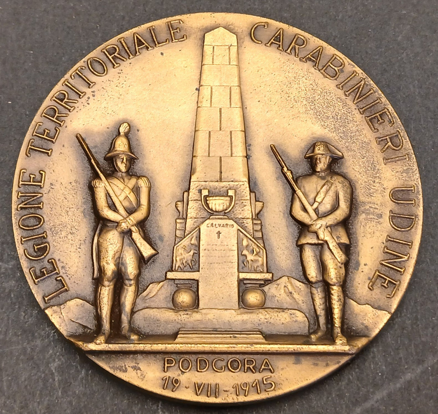 CB- MEDAGLIA LEGIONE TERRITORIALE CARANIERI UDINE PODGORA 1915- 1814-1969 GTTS77