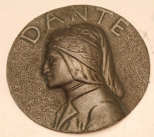CB- MEDAGLIA PLACCA DANTE ALIGHIERI ANTICA - GTTS82