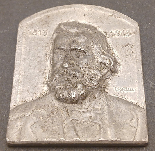 CB- PLACCA 1813-1913 RICORDO ADERENTI ALBUM OMAGGIO ONORE GIUSEPPE VERDI GTTS109