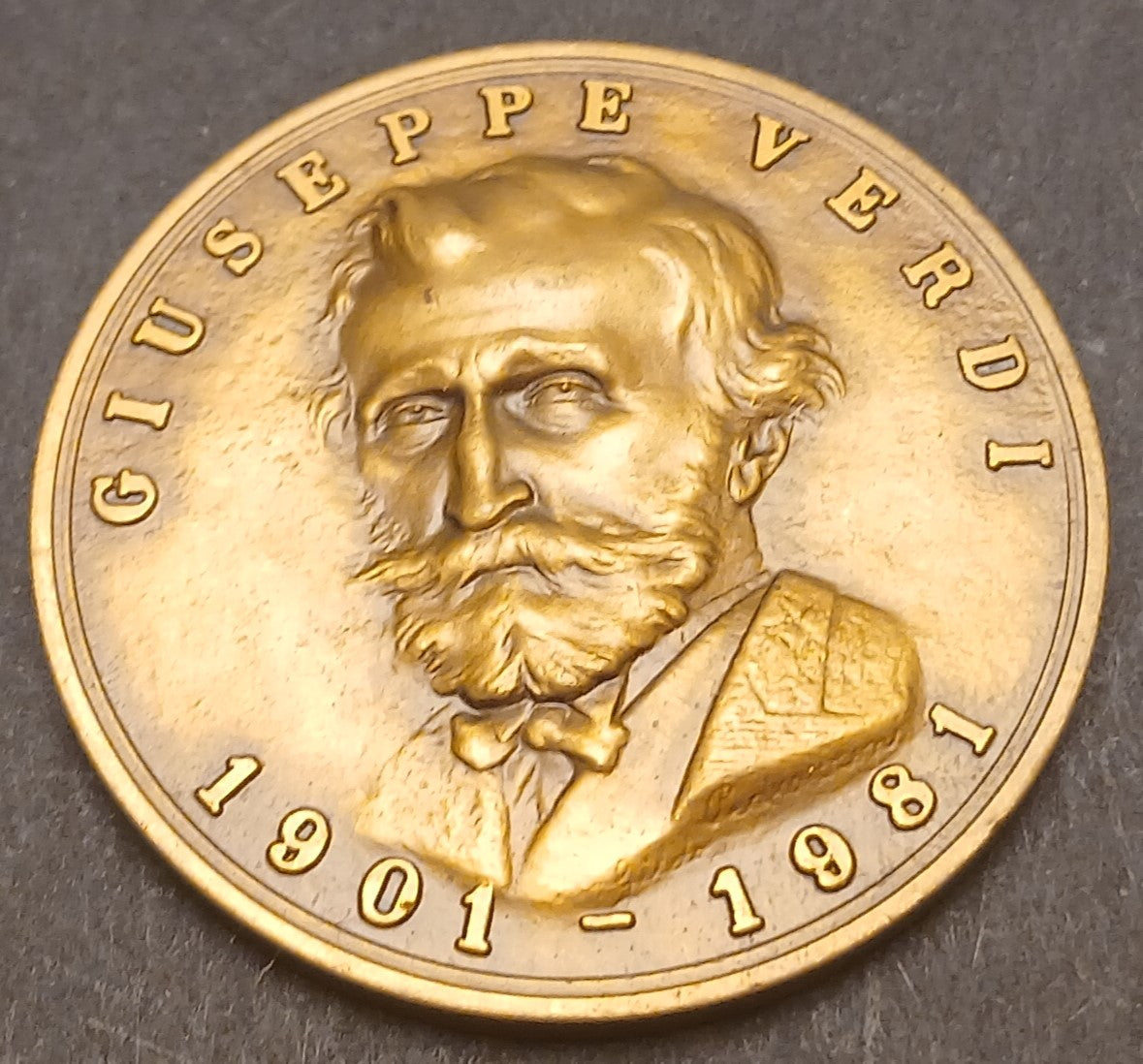 CB- MEDAGLIA GIUSEPPE VERDI 1901-1981 CIRCOLO NUMISMATICO MINERVA - GTTS103