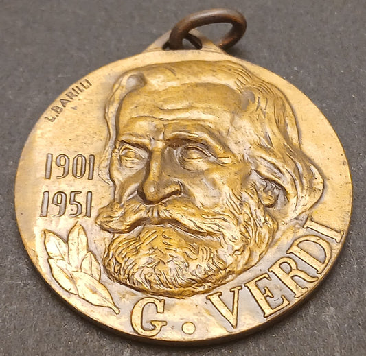 CB- MEDAGLIA CIONDOLO CELEBRAZIONI VERDIANE PARMA 1901-1951 - BARILLI- GTTS102