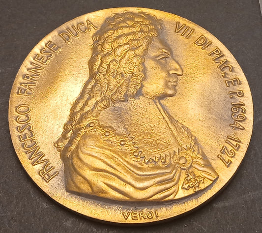 CB- MEDAGLIA FRANCESCO FARNESE DUCA VII DI PIACENZA E PARMA VEROI 1980 - GTTS98