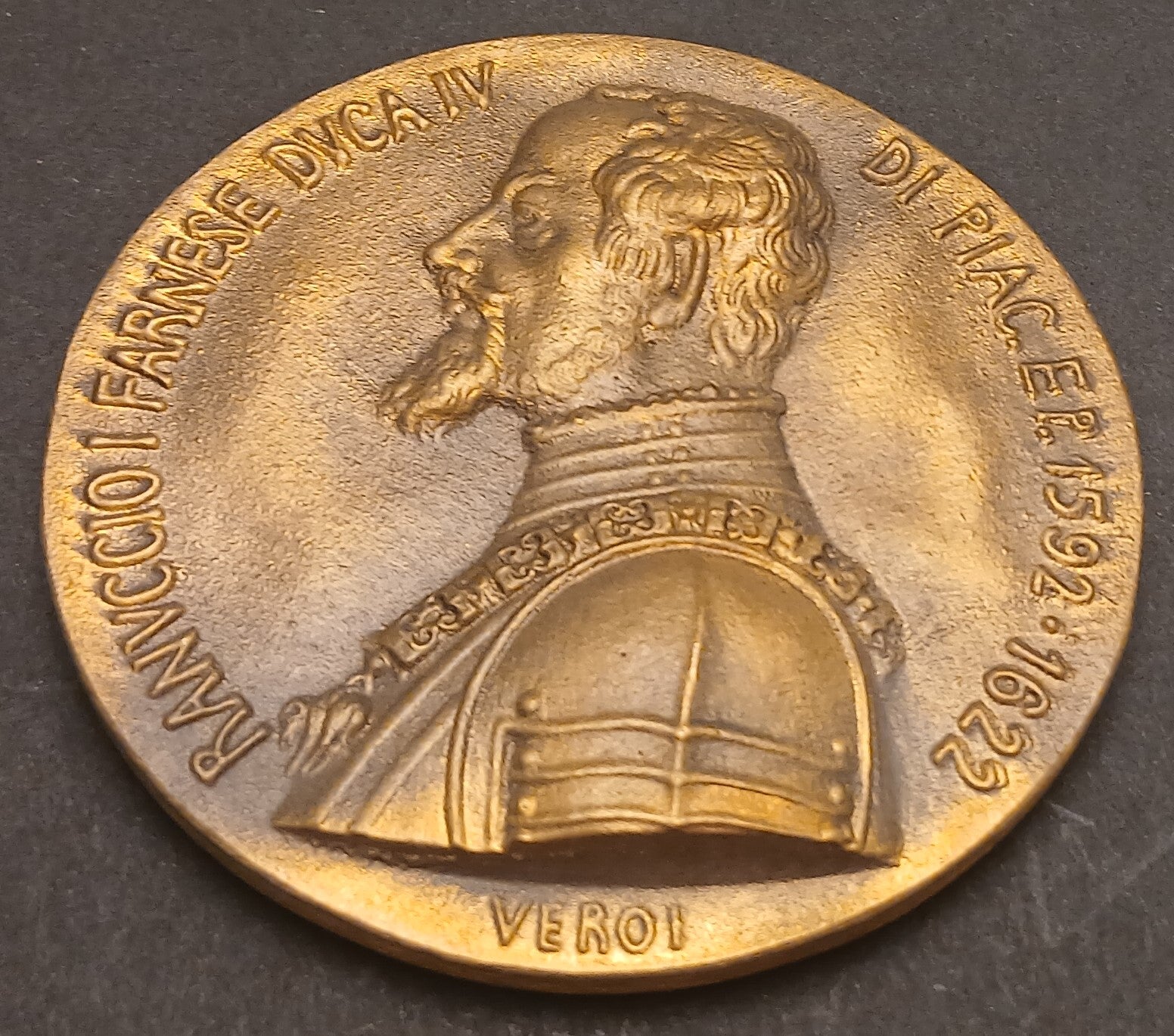 CB- MEDAGLIA RANUCCIO FARNESE DUCA IV DI PIACENZA E PARMA - VEROI 1978 - GTTS93