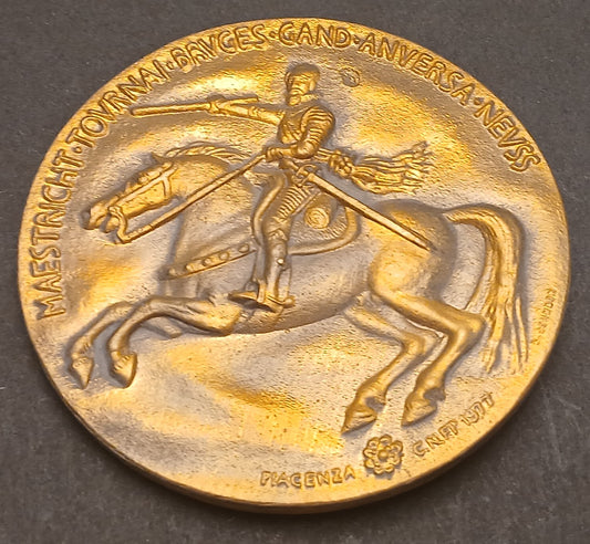 CB- MEDAGLIA ALESSANDRO FARNESE DUCA VII DI PIACENZA E PARMA VEROI 1977 - GTTS96