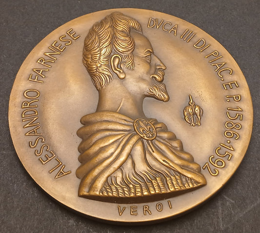 CB- MEDAGLIA ALESSANDRO FARNESE DUCA III DI PIACENZA E PARMA VEROI 1977 - GTTS94