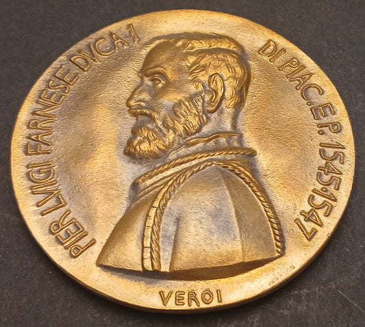 CB- MEDAGLIA PIER LUIGI FARNESE DUCA I DI PIACENZA E PARMA VEROI 1976 - GTTS97