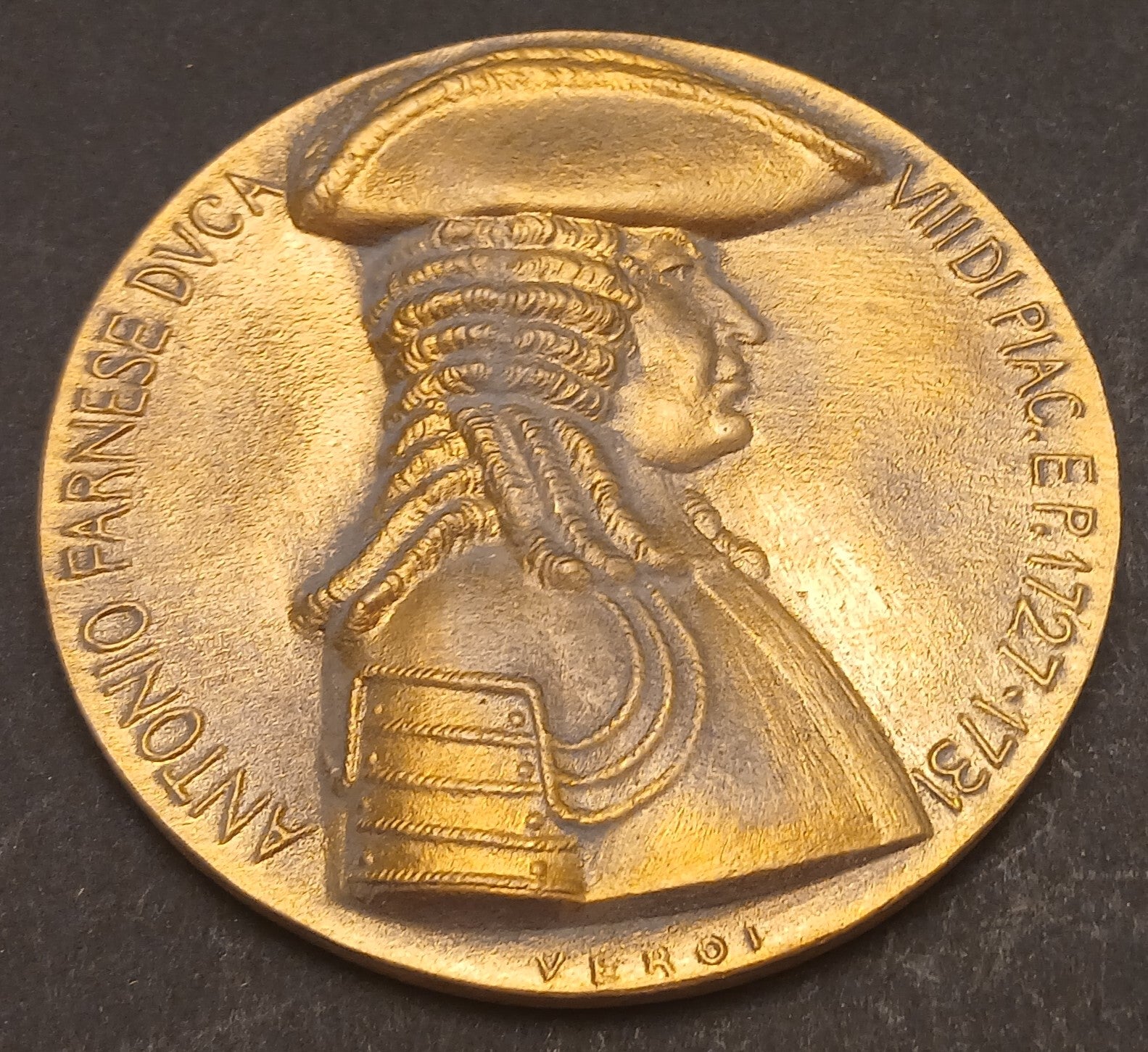 CB- MEDAGLIA ANTONIO FARNESE DUCA VIII DI PIACENZA E PARMA VEROI 1980 - GTTS95