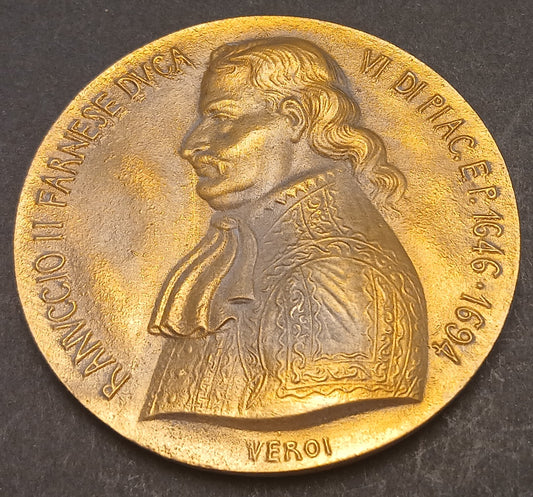 CB- MEDAGLIA RANUCCIO II FARNESE DUCA VI DI PIACENZA E PARMA VEROI 1980 - GTTS92