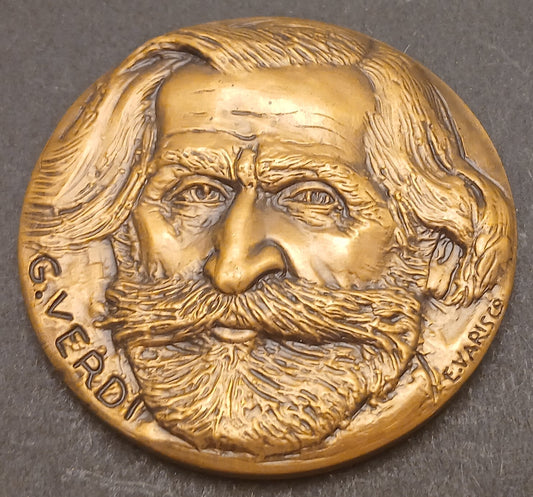CB- MEDAGLIA COMMEMORATIVA - GIUSEPPE VERDI RITRATTO - E. VARISCO - GTTS108