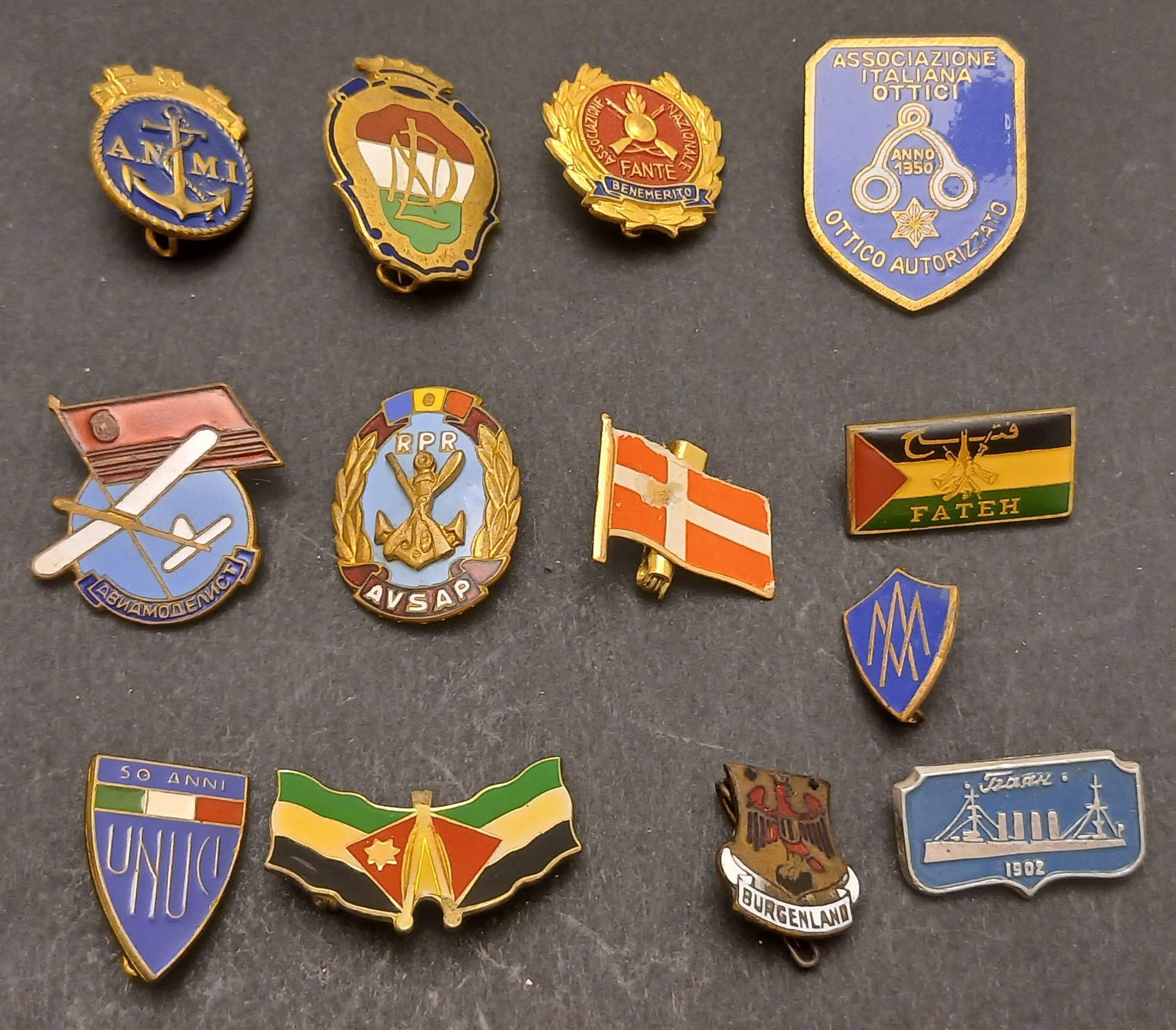 CB- SPILLA - LOTTO 13 PEZZI OTTICI FATEH ANMI AVSAP UNUCI - GTTS118